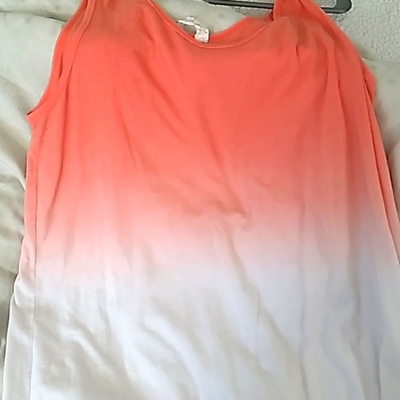 Denver Hayes Tops - (3/$15) Orange Ombre Tank Top